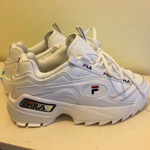 Brand new all white Filas